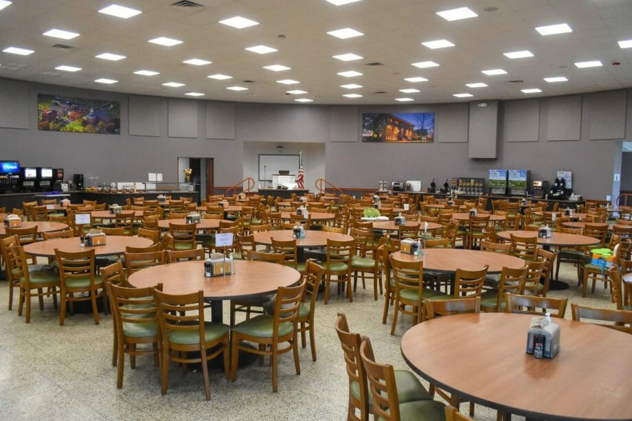 Dining hall interior