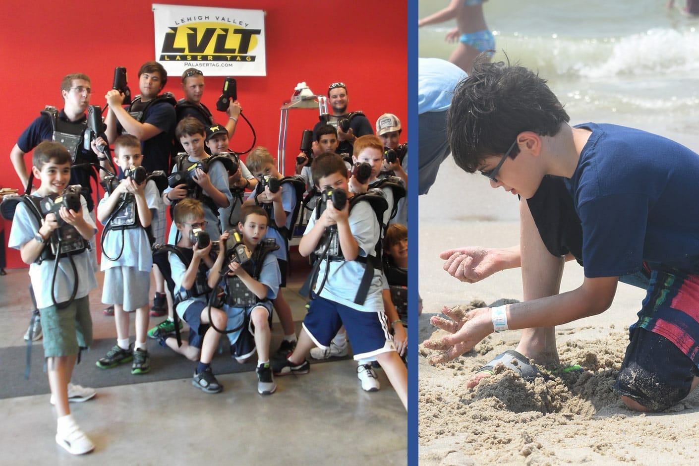 Laser tag and beach overnight trip